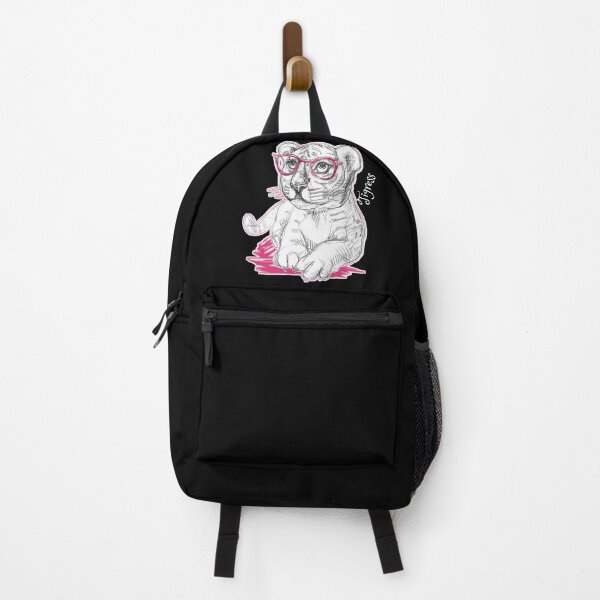 Item preview, Young Tigress With Pink Glasses (Drawing by Alice CCI) designed and sold by VanyssaGraphics.
