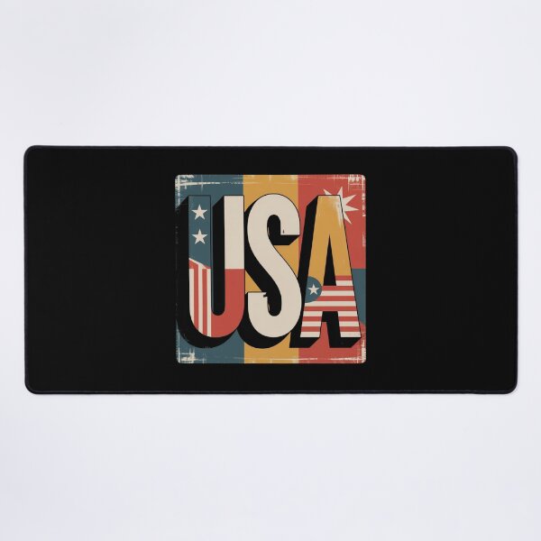 Item preview, Retro 4th of July USA Shirt Vintage Cubist American Flag Tee for Men for Woman designed and sold by maxiprom.