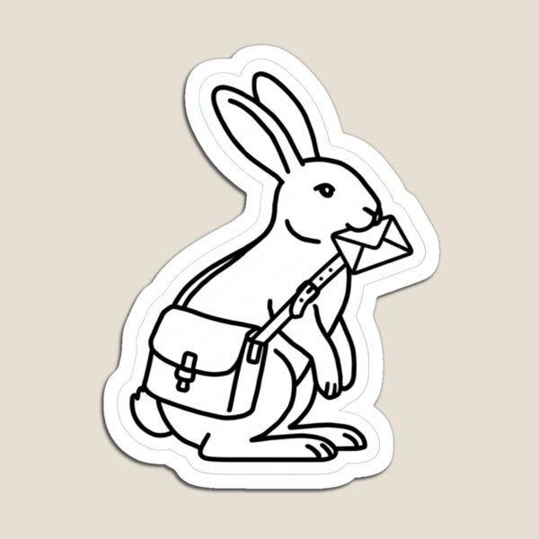 Item preview, The Postman Rabbit designed and sold by LineArtUniverse.