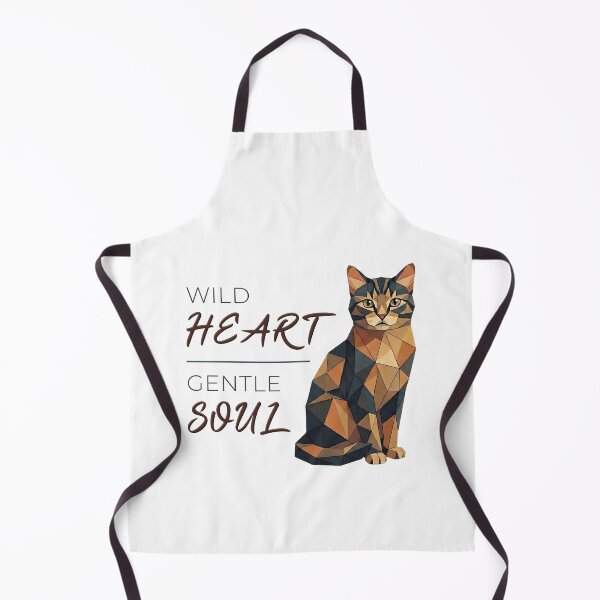 Item preview, Cat design low poly - wild heart, gentle soul designed and sold by Pfotenfaden.