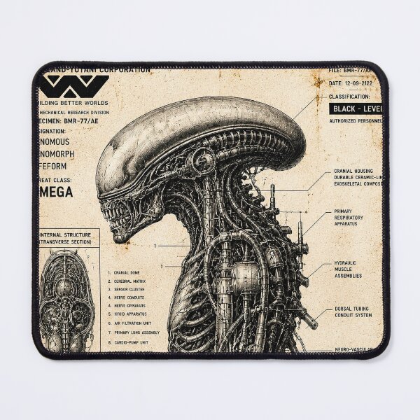 Item preview, Xenomorph Bio-Mechanical Study designed and sold by PlanetBPop.