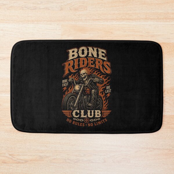 Item preview, Bone Riders Club Vintage Biker | Retro Skeleton Motorcycle designed and sold by CreativePrints3.