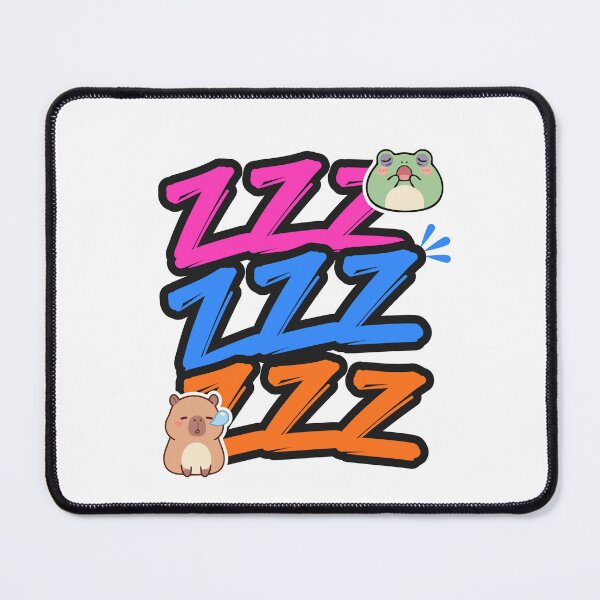 Item preview, ZZZ Cute Sleepy Frog Bear Meme Sticker | Colorful Kawaii Sleeping Cartoon Design designed and sold by WeMerch-Art.