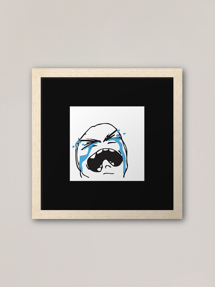 Troll crying tantrum with big tears on the cheeks Internet memes emotional  breakdown reaction face HD HIGH QUALITY ONLINE STORE | Poster