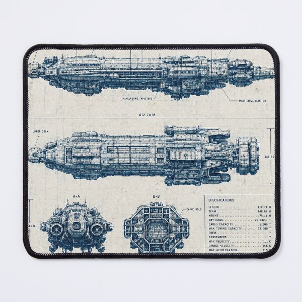 Item preview, USCSS Nostromo Blueprint designed and sold by PlanetBPop.