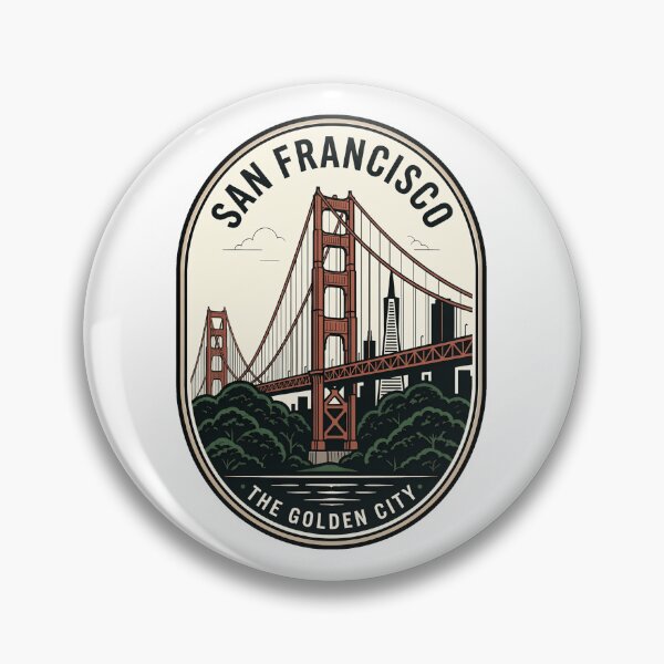 Item preview, Vintage San Francisco Golden Gate Bridge Badge designed and sold by k3rstman1.