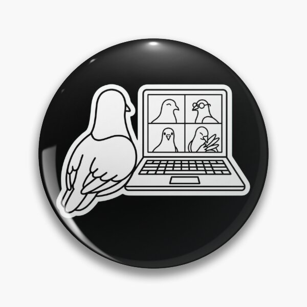 Item preview, Pigeon Video Conference designed and sold by LineArtUniverse.