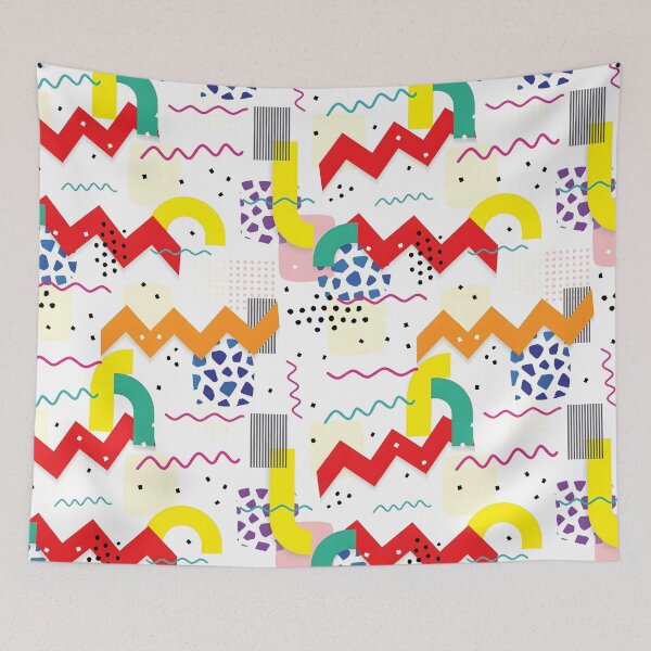 Item preview, Bright Retro 80s Memphis Geometric Abstract Pattern designed and sold by Sybille-Yates.