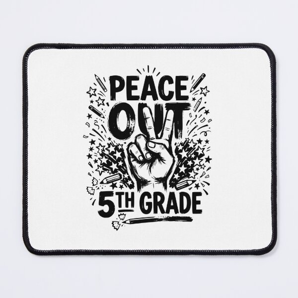 Item preview, Peace Out 5th Grade design Last Day Of Fifth Grade Peace Out Fifth Grade design, Kids Graduation Gift Graphic Tee designed and sold by AsturShop.