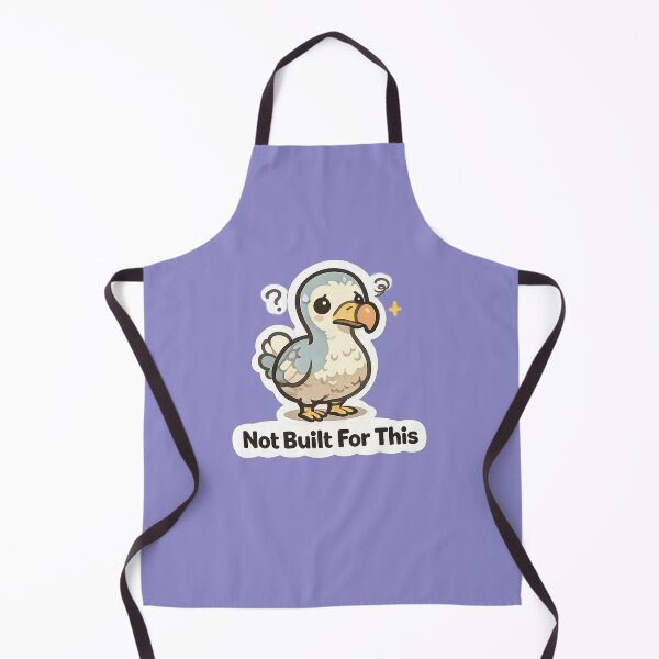 Item preview, Not Built For This Dodo Meme | Cute Awkward Bird Relatable Sticker Design designed and sold by BabyStark.