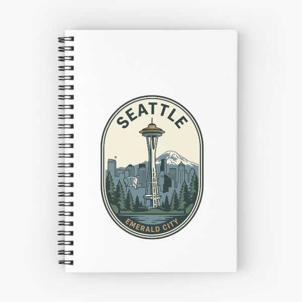 Item preview, Vintage Seattle Space Needle Retro Travel Badge designed and sold by k3rstman1.