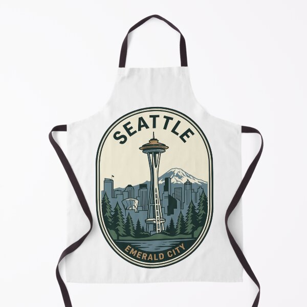 Item preview, Vintage Seattle Space Needle Retro Travel Badge designed and sold by k3rstman1.