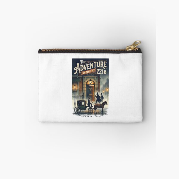 Item preview, The Adventure Begins at 221B Baker Street Sherlock Holmes London Design designed and sold by Fenay Designs.