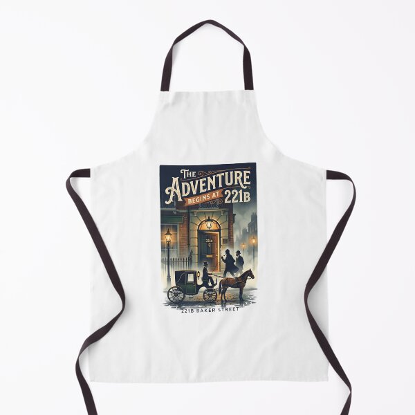 Item preview, The Adventure Begins at 221B Baker Street Sherlock Holmes London Design designed and sold by Fenay Designs.