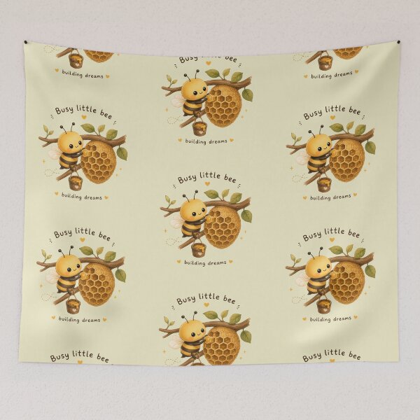 Item preview, Busy Little Bee Cute Kawaii Honey Bee Dream Builder Design designed and sold by Tidarat-27.