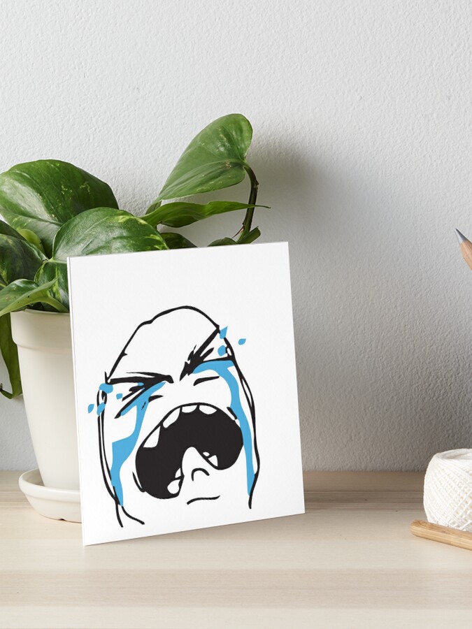 Crying Troll Face Art Prints for Sale