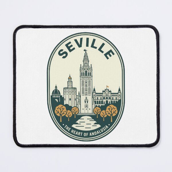 Item preview, Seville Spain Vintage Travel Badge Andalusia Heart designed and sold by k3rstman1.