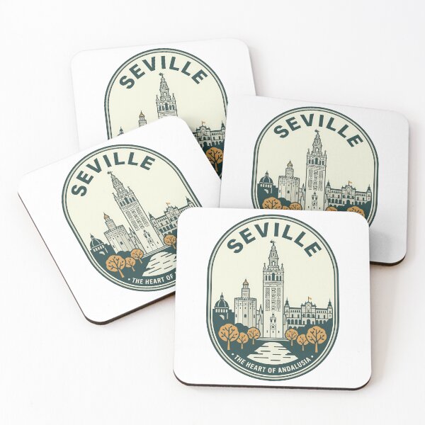 Item preview, Seville Spain Vintage Travel Badge Andalusia Heart designed and sold by k3rstman1.