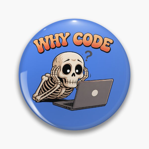 Item preview, Why Code Skeleton Programmer Funny Coding Meme Shirt designed and sold by Raw Tigers.