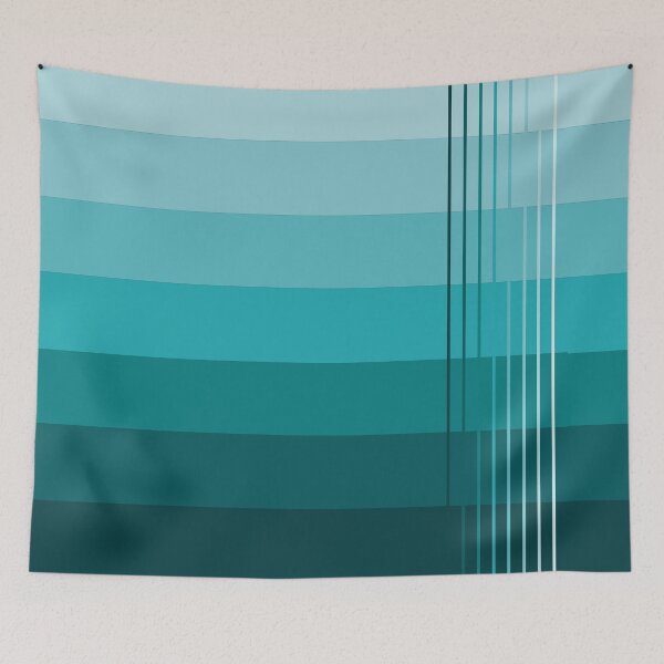 Item preview, Simple design in shades of light to dark aquamarine designed and sold by Cherevan.
