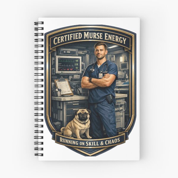 Item preview, Certified Murse Energy Funny Male Nurse ER Humor Design designed and sold by YMLux.