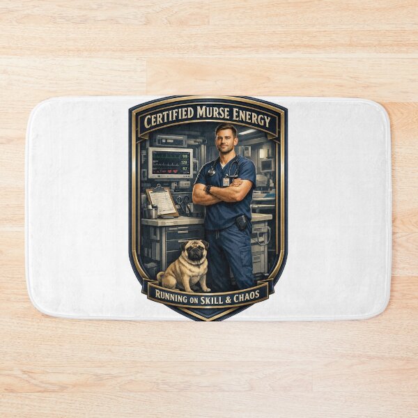 Item preview, Certified Murse Energy Funny Male Nurse ER Humor Design designed and sold by YMLux.