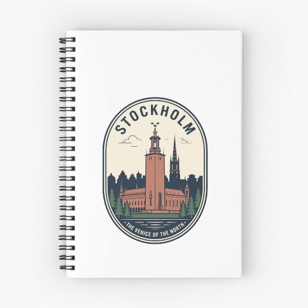 Item preview, Vintage Stockholm Sweden City Hall Travel Badge designed and sold by k3rstman1.