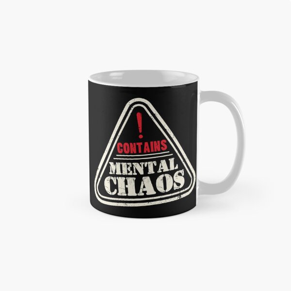 Item preview, Contains Mental Chaos Funny Warning Label designed and sold by 1timelab.