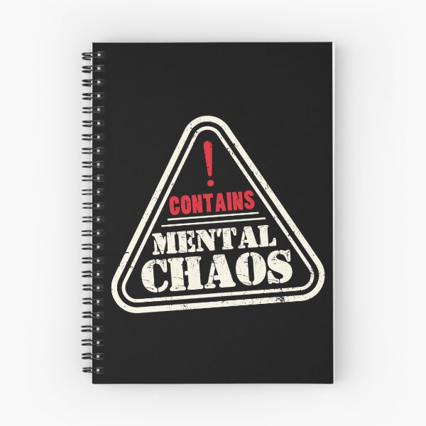 Item preview, Contains Mental Chaos Funny Warning Label designed and sold by 1timelab.
