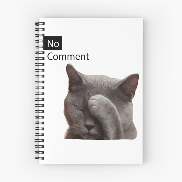 Item preview, Funny Facepalm Cat - No Comment" designed and sold by estfy.