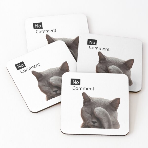 Item preview, Funny Facepalm Cat - No Comment" designed and sold by estfy.