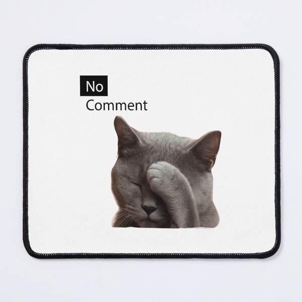Item preview, Funny Facepalm Cat - No Comment" designed and sold by estfy.