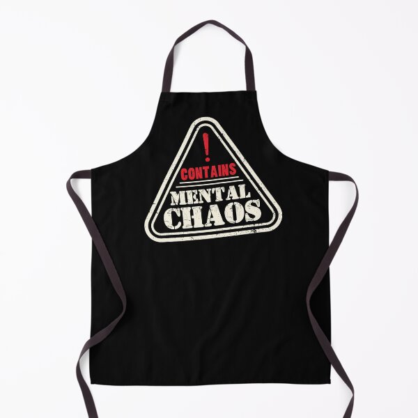 Item preview, Contains Mental Chaos Funny Warning Label designed and sold by 1timelab.