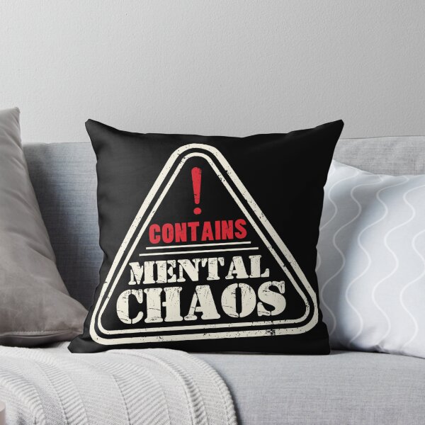 Item preview, Contains Mental Chaos Funny Warning Label designed and sold by 1timelab.