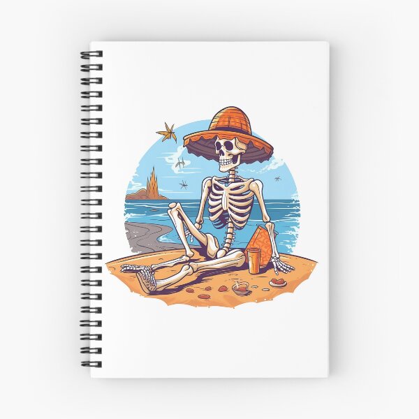 Item preview, Chill Skeleton at the Beach – Summer Vibes T-Shirt designed and sold by NightSpell.