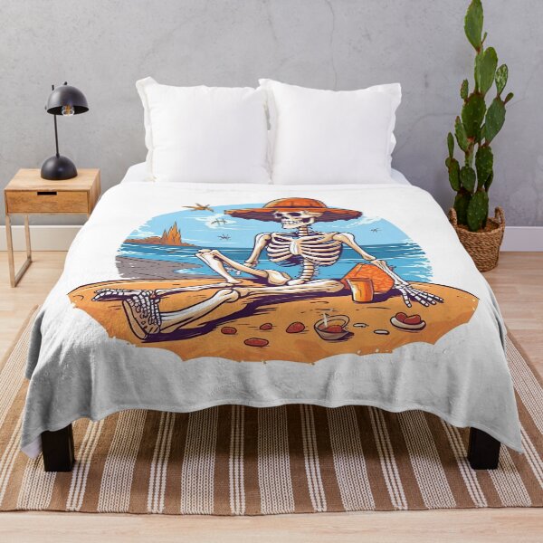 Item preview, Chill Skeleton at the Beach – Summer Vibes T-Shirt designed and sold by NightSpell.