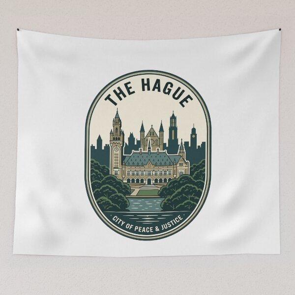 Item preview, Vintage The Hague Peace Palace Travel Badge designed and sold by k3rstman1.