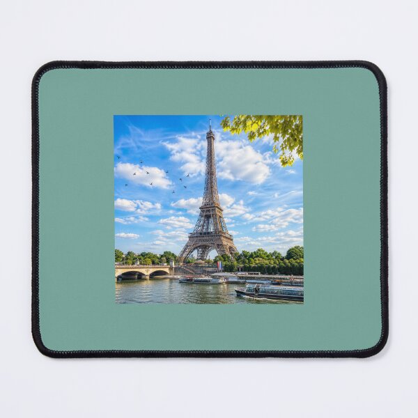 Item preview, Eiffel Tower Paris Landscape – Beautiful Day Sky Travel Art, France Aesthetic Design designed and sold by KalaPXL.