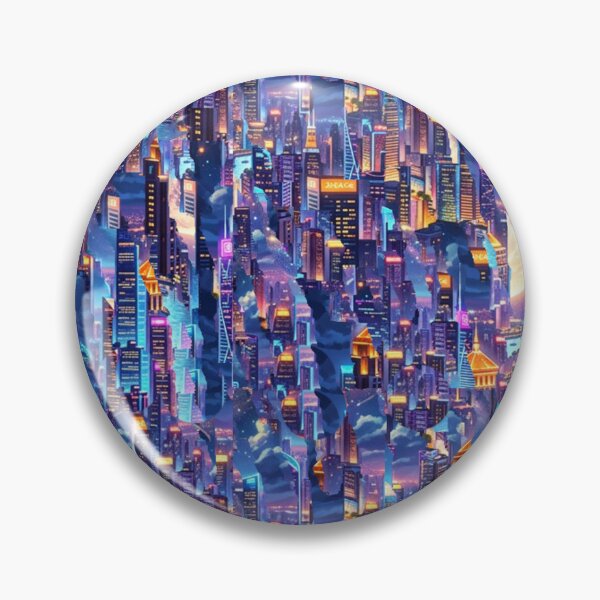 Item preview, Neon metropolis in endless depths designed and sold by Sigtrix.