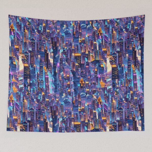 Item preview, Neon metropolis in endless depths designed and sold by Sigtrix.
