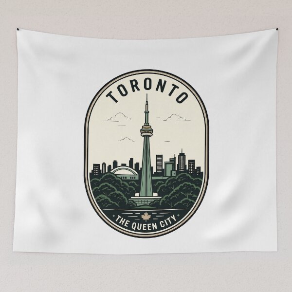 Item preview, Vintage Toronto CN Tower Queen City Skyline designed and sold by k3rstman1.