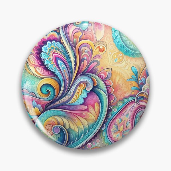 Item preview, Vibrant Paisley Swirls – Dreamy Psychedelic Tie-Dye Pattern designed and sold by Sybille-Yates.