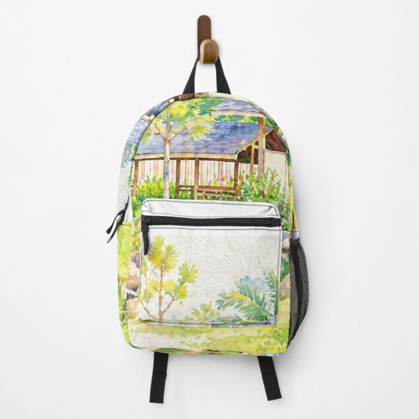 Item preview, Sunny Garden Retreat Watercolor Landscape designed and sold by Minerva92.