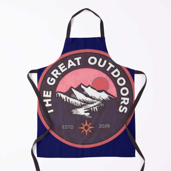 Item preview, The Great Outdoors - Vintage Mountain Sunset Badge designed and sold by PACS0011.
