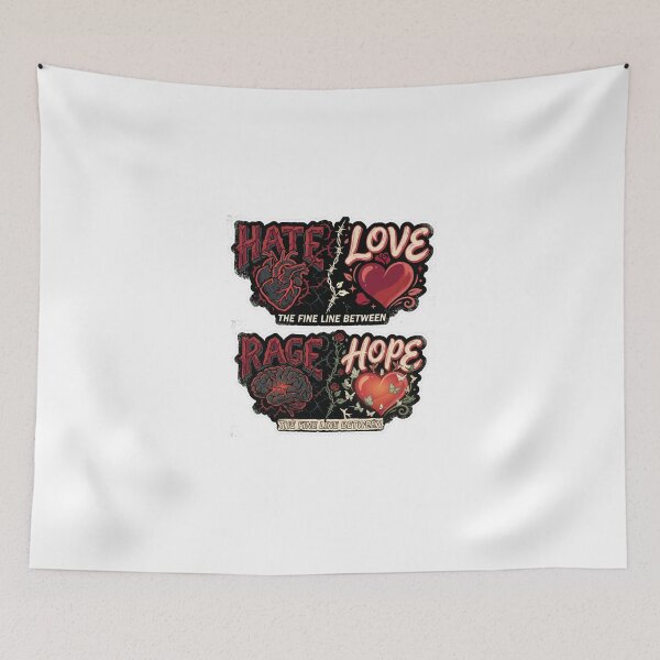 Item preview, The Fine Line Between Love and Hate Original Art designed and sold by Alta-store.