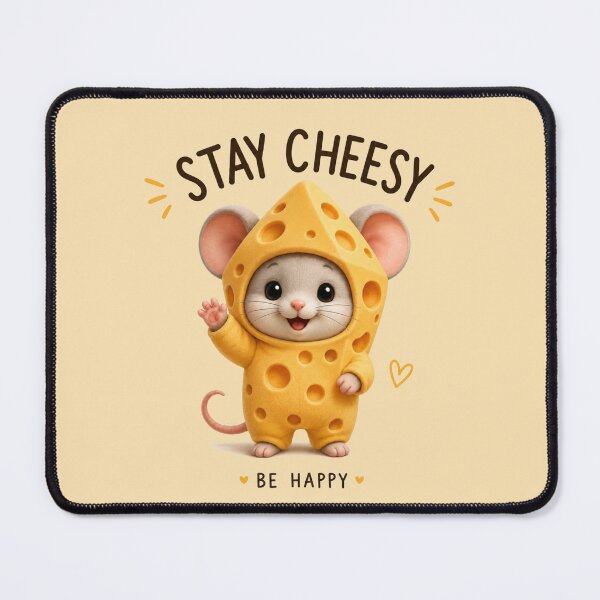 Item preview, Stay Cheesy Cute Mouse in Cheese Costume Kawaii Design designed and sold by Tidarat-27.