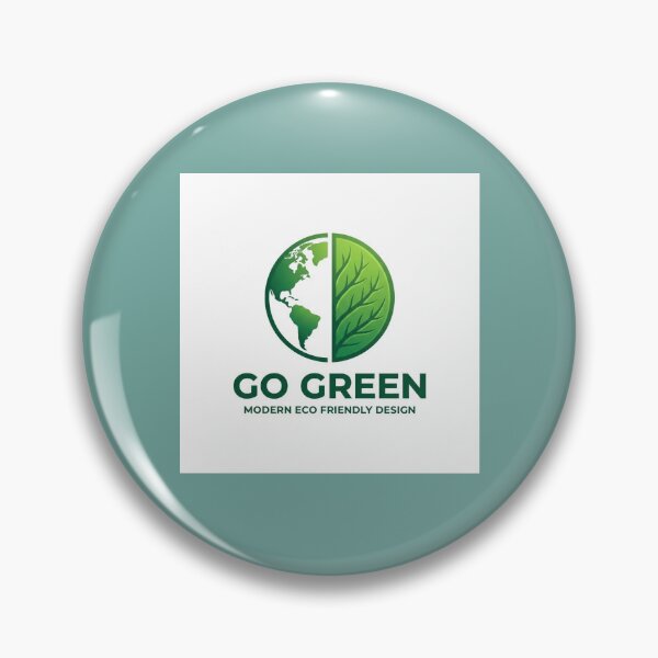 Item preview, Minimalist Go Green Eco-Friendly T-Shirt Design – Half Earth Half Leaf Vector Illustration designed and sold by KalaPXL.
