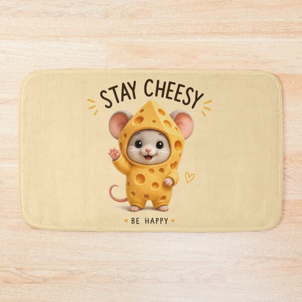 Item preview, Stay Cheesy Cute Mouse in Cheese Costume Kawaii Design designed and sold by Tidarat-27.