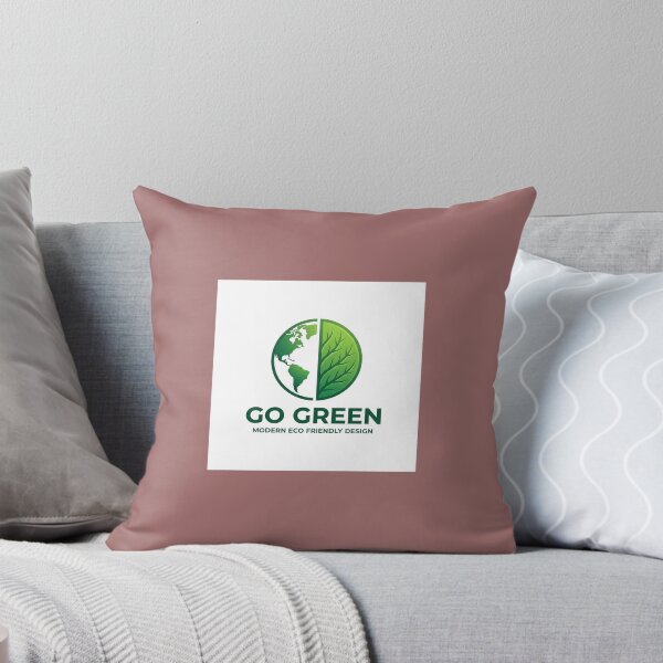 Item preview, Minimalist Go Green Eco-Friendly T-Shirt Design – Half Earth Half Leaf Vector Illustration designed and sold by KalaPXL.