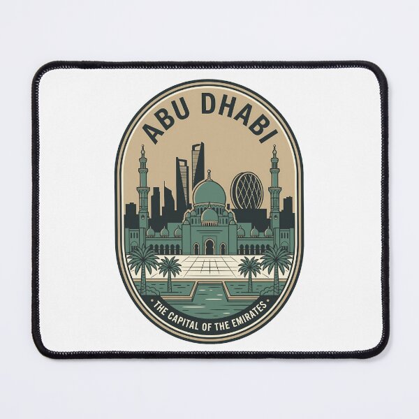 Item preview, Vintage Abu Dhabi Skyline Travel Badge designed and sold by k3rstman1.